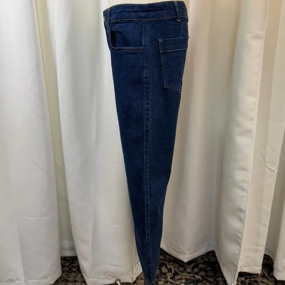 Boden ‘High-Rise Barrel Leg Jeans’ in Indigo Blue Rinse Size 8 Petite - Picture 7 of 15